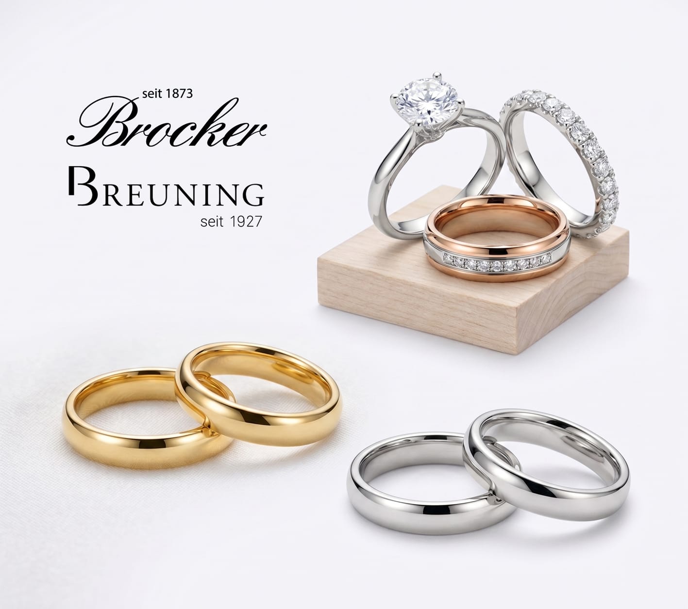 Trauringe Kollektion bei Brocker